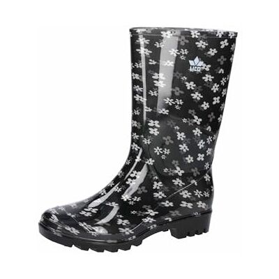 Lico Damen Aquata Gummistiefel, Schwarz/Weiss, 41 EU Lico Damen Aquata Gummistiefel, Schwarz/Weiss, 41 EU