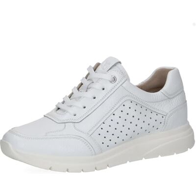 CAPRICE Damen Sneaker aus Leder, Weiß (White Deer), 42 CAPRICE Damen Sneaker aus Leder, Weiß (White Deer), 42