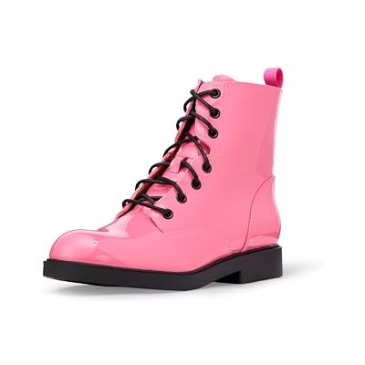 Amazon Mädchen Kampfstiefel Mit Reißverschluss, Rosa Lackleder, 34 EU Amazon Mädchen Kampfstiefel Mit Reißverschluss, Rosa Lackleder, 34 EU