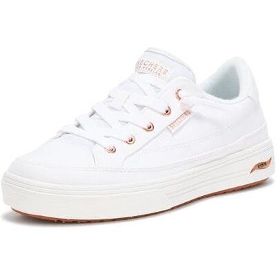 Skechers Damen Contour Foam Turnschuhe, White, 37.5 EU Weit Skechers Damen Contour Foam Turnschuhe, White, 37.5 EU Weit