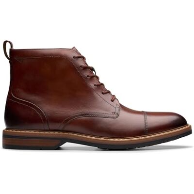Clarks Shepton Mens Dark Brown Lea, 6 Clarks Shepton Mens Dark Brown Lea, 6