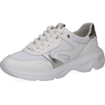 CAPRICE Damen Sneaker flach, Weiß (White Comb), 40 CAPRICE Damen Sneaker flach, Weiß (White Comb), 40
