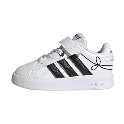 Adidas Unisex Baby Grand Court 3.0 Girls Infant Shoes, FTWR White/core Black/hi-Res Yellow, 23 1/2 EU Adidas Unisex Baby Grand Court 3.0 Girls Infant Shoes, FTWR White/core Black/hi-Res Yellow, 23 1/2 EU
