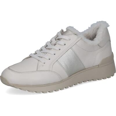 CAPRICE Damen Sneaker aus Leder, Weiß (Offwhite Comb), 37 CAPRICE Damen Sneaker aus Leder, Weiß (Offwhite Comb), 37