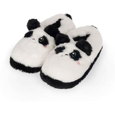 LEGAMI Hausschuhe Cosy Slippers, Panda Thema, Small, Größe EU 35-38, UK 2½ 5, Gummisohle, Maschinenwaschbar LEGAMI Hausschuhe Cosy Slippers, Panda Thema, Small, Größe EU 35-38, UK 2½ 5, Gummisohle, Maschinenwaschbar