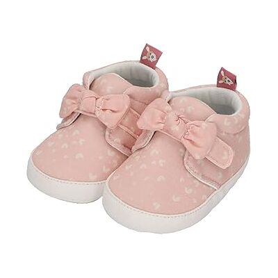 Sterntaler Babyschuh Herz für Mädchen aus bedrucktem Baumwollstoff mit Herzchen Materialmix mit Herzen Babyschuhe mit Klettverschluss und Schleife zartrosa, 18 Sterntaler Babyschuh Herz für Mädchen aus bedrucktem Baumwollstoff mit Herzchen Materialmix mit Herzen Babyschuhe mit Klettverschluss und Schleife zartrosa, 18