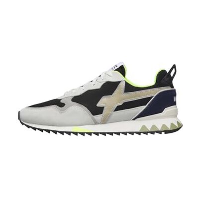 w6yz Jet-m, Flache Oxford-Sneaker für Herren, Weiß, Anthrazit, Stein, Größe 47 w6yz Jet-m, Flache Oxford-Sneaker für Herren, Weiß, Anthrazit, Stein, Größe 47