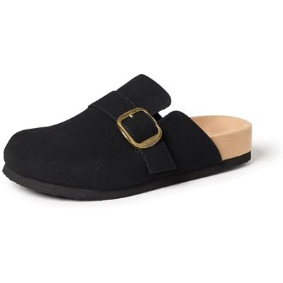 Amazon Herren Komfort Clogs Mit Schnallenverschluss, Schwarz, 44 EU Amazon Herren Komfort Clogs Mit Schnallenverschluss, Schwarz, 44 EU