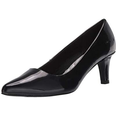 Easy Street Damen-Pumps spitzer Schuhspitze, Schwarz Lack, 41 EU Easy Street Damen-Pumps spitzer Schuhspitze, Schwarz Lack, 41 EU