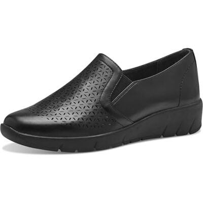 Jana Damen Slipper mit Keilabsatz Vegan, Schwarz (Black), 40 EU Jana Damen Slipper mit Keilabsatz Vegan, Schwarz (Black), 40 EU