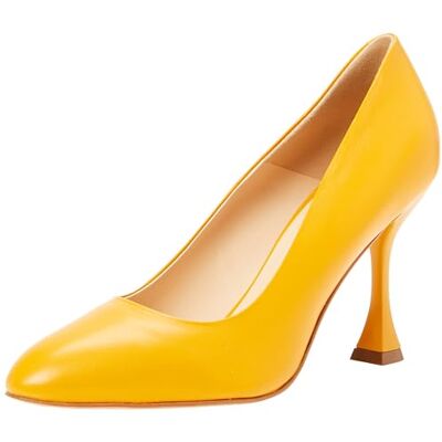 SWIRLIE Damen Leder Pumps, ORANGE, 39 EU SWIRLIE Damen Leder Pumps, ORANGE, 39 EU