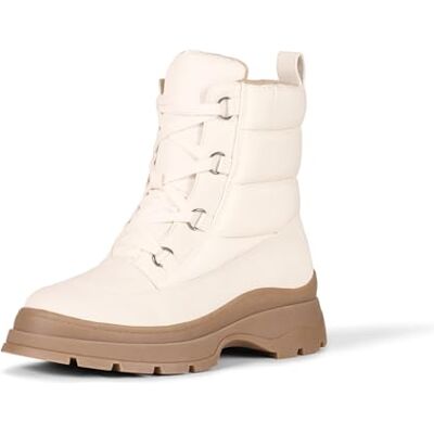 Amazon Damen Pufferstiefel mit Schnürung, Elfenbein, 39.5 EU Amazon Damen Pufferstiefel mit Schnürung, Elfenbein, 39.5 EU