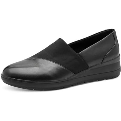 Jana Leder Damen Slipper Rund zum Schlupfen, Schwarz (Black), 39 EU Jana Leder Damen Slipper Rund zum Schlupfen, Schwarz (Black), 39 EU