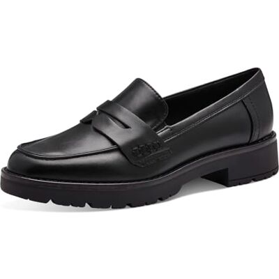 Jana Damen Slipper mit Blockabsatz Vegan, Schwarz (Schwarz), 38 EU Jana Damen Slipper mit Blockabsatz Vegan, Schwarz (Schwarz), 38 EU