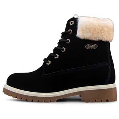 Lugz Damen Convoy Kunstfell Mode-Stiefel, Schwarz/Creme/Gummi, 37.5 EU Lugz Damen Convoy Kunstfell Mode-Stiefel, Schwarz/Creme/Gummi, 37.5 EU