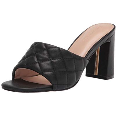 The Drop Damen Pattie Mules mit hohem Blockabsatz, Schwarz (Gesteppt in Schwarz.), 39 EU The Drop Damen Pattie Mules mit hohem Blockabsatz, Schwarz (Gesteppt in Schwarz.), 39 EU