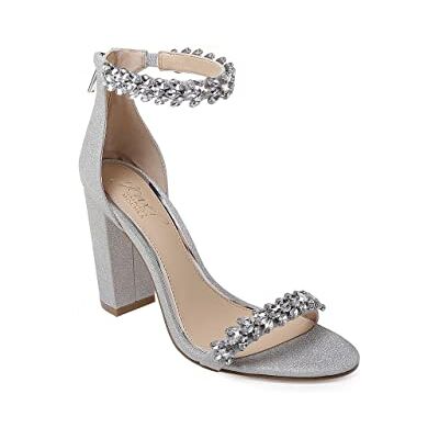 Jewel Badgley Mischka Damen Mayra Sandale mit Absatz, Silber, 38.5 EU Jewel Badgley Mischka Damen Mayra Sandale mit Absatz, Silber, 38.5 EU