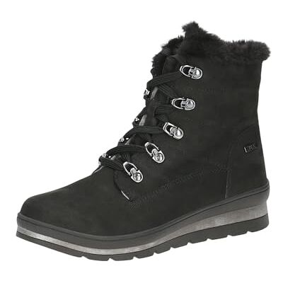 CAPRICE Damen Stiefeletten zum Schnüren Gefüttert Wasserabweisend, Schwarz (Black Nubuc), 39 EU CAPRICE Damen Stiefeletten zum Schnüren Gefüttert Wasserabweisend, Schwarz (Black Nubuc), 39 EU