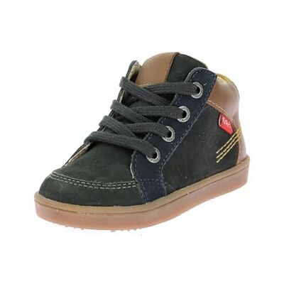 Kickers Jungen Unisex Kinder Kick Weby Sneaker, Dunkelgrünes Camel, 26 EU Kickers Jungen Unisex Kinder Kick Weby Sneaker, Dunkelgrünes Camel, 26 EU