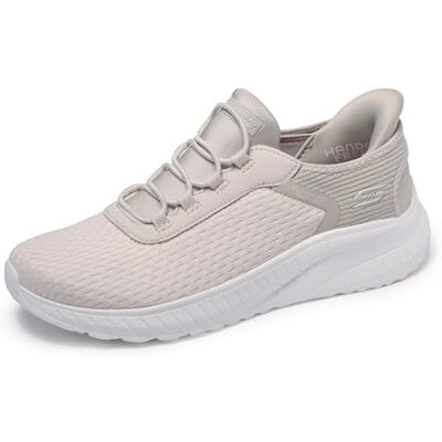 Skechers Hands Free Slip-ins Bobs Squad Chaos, Sneaker für Damen, Cremeweiß, 37 EU Weit Skechers Hands Free Slip-ins Bobs Squad Chaos, Sneaker für Damen, Cremeweiß, 37 EU Weit