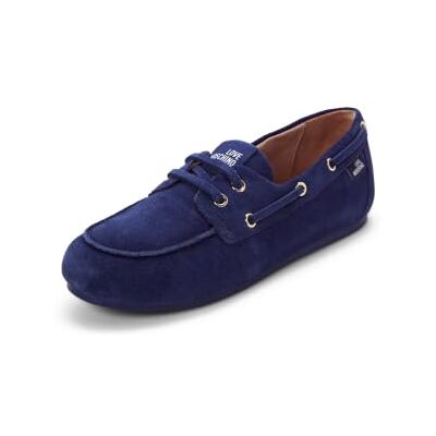 Love Moschino Damen Ja10101g1oig0750 Flacher Slipper, blau, 35 EU Love Moschino Damen Ja10101g1oig0750 Flacher Slipper, blau, 35 EU