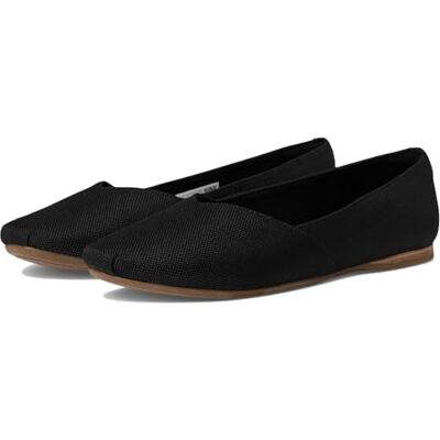 TOMS GemmaBallerinas für Damen, Schwarzes schweres Segeltuch, 37 EU TOMS GemmaBallerinas für Damen, Schwarzes schweres Segeltuch, 37 EU