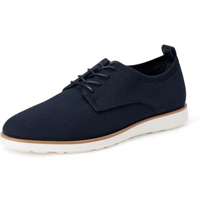 Amazon Herren Derby-Anzug-Sneaker, Business-Sneaker, Strick-Obermaterial, Marineblau, 44 EU Amazon Herren Derby-Anzug-Sneaker, Business-Sneaker, Strick-Obermaterial, Marineblau, 44 EU