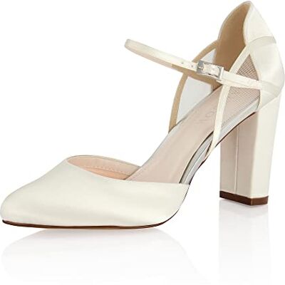 Rainbow Club Brautschuhe Jacki Damen, Pumps, Ivory Satin Gr. 39 (UK 6) Rainbow Club Brautschuhe Jacki Damen, Pumps, Ivory Satin Gr. 39 (UK 6)