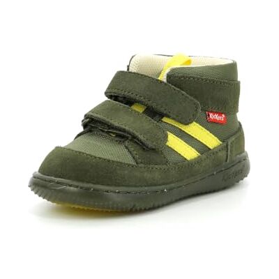 Kickers Jungen Unisex Kinder KICKBUBBLOKRO Stiefelette, KAKI Jaune, 19 EU Kickers Jungen Unisex Kinder KICKBUBBLOKRO Stiefelette, KAKI Jaune, 19 EU