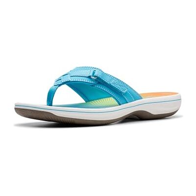 Clarks Damen Breeze Sea Flip-Flop, Turquoise Ombre, 37.5 EU Clarks Damen Breeze Sea Flip-Flop, Turquoise Ombre, 37.5 EU