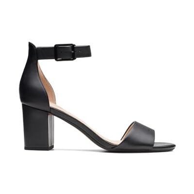 Clarks Damen Deva Mae Pumps, Black Leather, 40 EU Clarks Damen Deva Mae Pumps, Black Leather, 40 EU