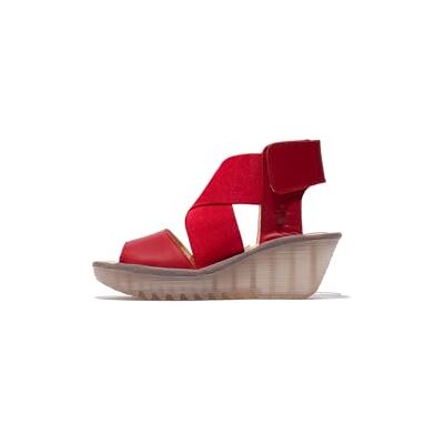FLY London YUBA385FLY, Sandal Women's Fashion Shoes, RED, 38 FLY London YUBA385FLY, Sandal Women's Fashion Shoes, RED, 38