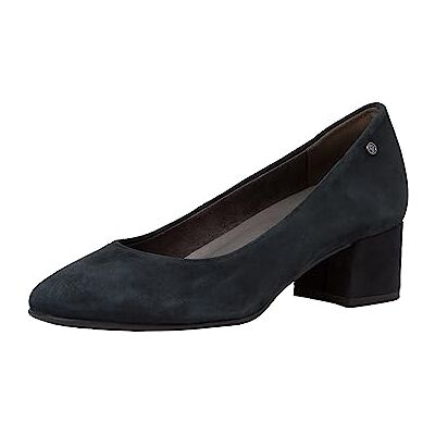 Tamaris Comfort Damen Pumps aus Wildleder Kleiner Absatz Comfort Fit, Blau (Navy), 38 EU Tamaris Comfort Damen Pumps aus Wildleder Kleiner Absatz Comfort Fit, Blau (Navy), 38 EU