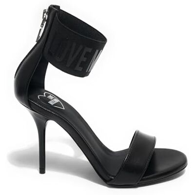 Love Moschino Damen Polja16109g0mie000a Sandale, Schwarz, 38 EU Love Moschino Damen Polja16109g0mie000a Sandale, Schwarz, 38 EU