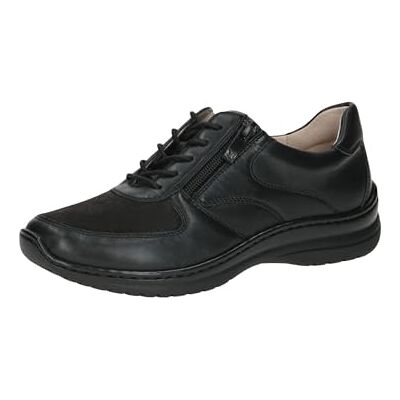 CAPRICE Comfort Damen Sneaker flach mit Reißverschluss Freizeit, Schwarz (Black Comb), 37 EU CAPRICE Comfort Damen Sneaker flach mit Reißverschluss Freizeit, Schwarz (Black Comb), 37 EU