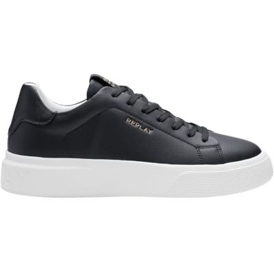 Replay Herren Cupsole Sneaker, Black (Schwarz), 45 Replay Herren Cupsole Sneaker, Black (Schwarz), 45