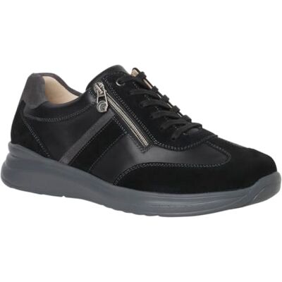 Ganter Herren Harald-H Sneaker, Schwarz, 44.5 EU Weit Ganter Herren Harald-H Sneaker, Schwarz, 44.5 EU Weit