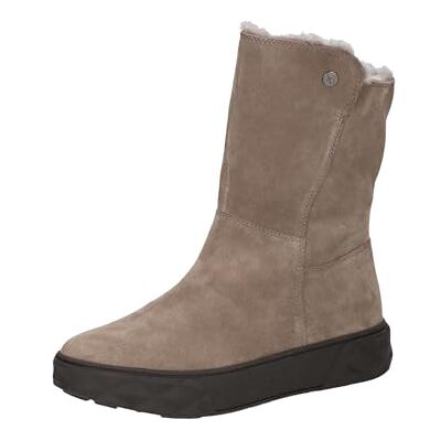 CAPRICE Damen Stiefel mit Reißverschluss aus Leder, Braun (TAUPE SUEDE), 39 CAPRICE Damen Stiefel mit Reißverschluss aus Leder, Braun (TAUPE SUEDE), 39