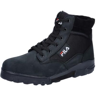 FILA Herren Boots GRUNGE mit Nubukleder-Mix, Schwarz (Black), 47 FILA Herren Boots GRUNGE mit Nubukleder-Mix, Schwarz (Black), 47