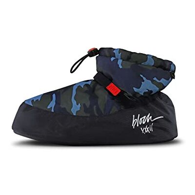 Bloch Damen Aufwärmen Am Knöchel Stiefelette, Blauer Camouflage-Druck, Small Bloch Damen Aufwärmen Am Knöchel Stiefelette, Blauer Camouflage-Druck, Small