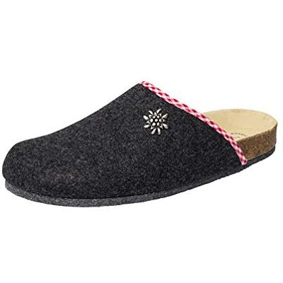 Weeger Bio-Hausschuh-Pantoffel anthrazit Gr. 42 Weeger Bio-Hausschuh-Pantoffel anthrazit Gr. 42