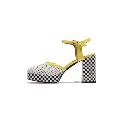 FLY London Damen ELZA241FLY Pumps, White/Lemon, 38 EU FLY London Damen ELZA241FLY Pumps, White/Lemon, 38 EU
