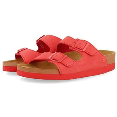 GIOSEPPO ARACI Damen Bio Sandale Blau, korallenrot, 36 EU GIOSEPPO ARACI Damen Bio Sandale Blau, korallenrot, 36 EU