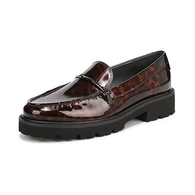Franco Sarto Damen Senna Loafer, Braunes Mult-Lack-Kunstleder, 42 EU Franco Sarto Damen Senna Loafer, Braunes Mult-Lack-Kunstleder, 42 EU