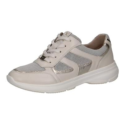 CAPRICE Damen Sneaker flach Sportlich Bequem, Gold (Offwh/Lt Gold), 38 EU CAPRICE Damen Sneaker flach Sportlich Bequem, Gold (Offwh/Lt Gold), 38 EU