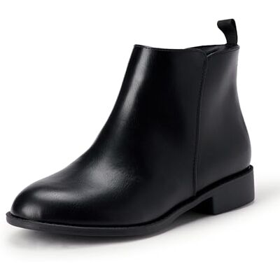 Amazon Mädchen Stiefeletten Mit Reißverschluss, Schwarz Kunstleder, 34 EU Amazon Mädchen Stiefeletten Mit Reißverschluss, Schwarz Kunstleder, 34 EU