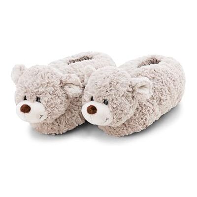 NICI Hausschuhe Bär Finni Gr. 36-39 (M) grau Warme Kuscheltier Hausschuhe für Jungen und Mädchen, Tier-Schuhe mit Anti-Rutsch Sohle, Slippers 62332 NICI Hausschuhe Bär Finni Gr. 36-39 (M) grau Warme Kuscheltier Hausschuhe für Jungen und Mädchen, Tier-Schuhe mit Anti-Rutsch Sohle, Slippers 62332