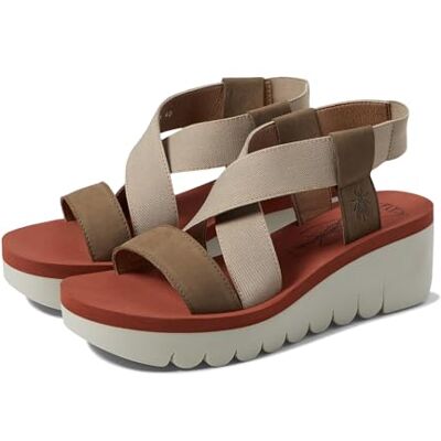 FLY London Damen YABI922FLY Sandal, Military/BEIGE/Brick, 42 EU FLY London Damen YABI922FLY Sandal, Military/BEIGE/Brick, 42 EU