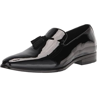 Stacy Adams Herren Phoenix Quasten Slipper, Schwarz Lack, 45 EU Stacy Adams Herren Phoenix Quasten Slipper, Schwarz Lack, 45 EU