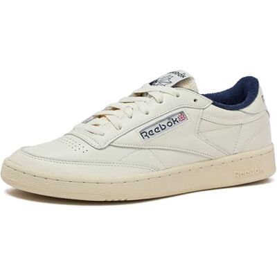 Reebok Unisex Club C 85 Vintage Sneaker, Chalk/Alabaster/Vector Navy, 34 EU Reebok Unisex Club C 85 Vintage Sneaker, Chalk/Alabaster/Vector Navy, 34 EU